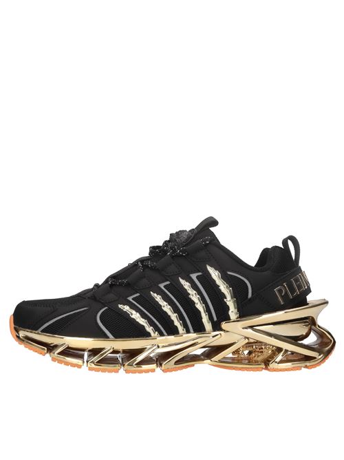 Sneakers in ecopelle e tessuto PLEIN SPORT | SADS USC0530 STE003NNERO-ORO